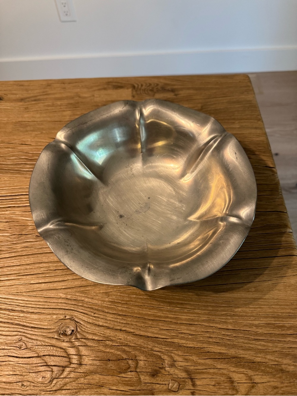 Reed & Barton Pewter P609 Scalloped Bowl